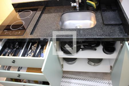 Studio para alugar com 23m², 1 quarto e sem vagaCozinha - Utensílios