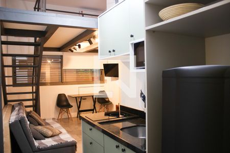 Studio para alugar com 23m², 1 quarto e sem vaga Studio para alugar com 23m², 1 quarto e sem vagaSala