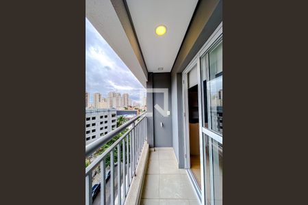 Varanda da Sala/Quarto de kitnet/studio para alugar com 1 quarto, 25m² em Belenzinho, São Paulo