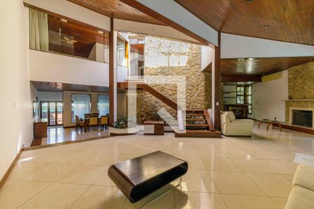 Sala de casa de condomínio à venda com 3 quartos, 469m² em Itanhangá, Rio de Janeiro