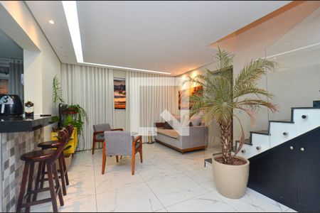 Sala de estar de apartamento à venda com 2 quartos, 157m² em Fernão Dias, Belo Horizonte