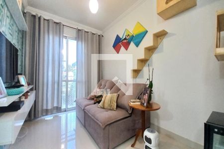 Sala de apartamento à venda com 3 quartos, 83m² em Jardim dos Oliveiras, Campinas