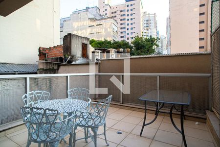 Varanda da Sala/Quarto de kitnet/studio para alugar com 1 quarto, 25m² em Consolação, São Paulo