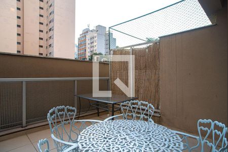 Varanda da Sala/Quarto de kitnet/studio para alugar com 1 quarto, 25m² em Consolação, São Paulo