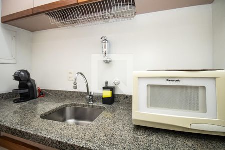 Apartamento para alugar com 37m², 1 quarto e 1 vagaCozinha, cafeteira, pia e microondas 