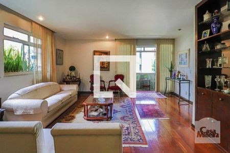 Sala de apartamento à venda com 4 quartos, 136m² em Carmo, Belo Horizonte