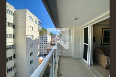 Varanda de apartamento à venda com 3 quartos, 97m² em Botafogo, Rio de Janeiro