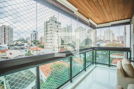Varanda integrada de apartamento à venda com 4 quartos, 234m² em Mirandópolis, São Paulo