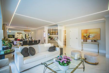 Sala de Estar de apartamento à venda com 4 quartos, 234m² em Mirandópolis, São Paulo