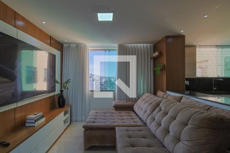 Sala  de apartamento à venda com 2 quartos, 60m² em Barro Preto, Belo Horizonte