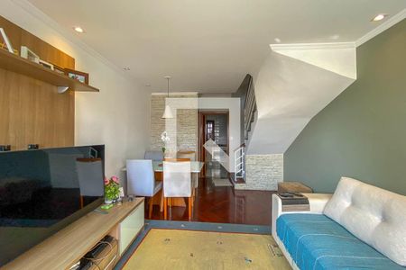 Sala de casa de condomínio para alugar com 3 quartos, 127m² em Demarchi, São Bernardo do Campo