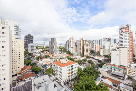 Vista da Varanda de apartamento à venda com 1 quarto, 50m² em Pinheiros, São Paulo
