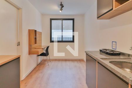 Sala / Cozinha de apartamento para alugar com 1 quarto, 24m² em Butantã, São Paulo