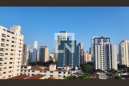 Vista da Suíte de apartamento para alugar com 1 quarto, 52m² em Embaré, Santos