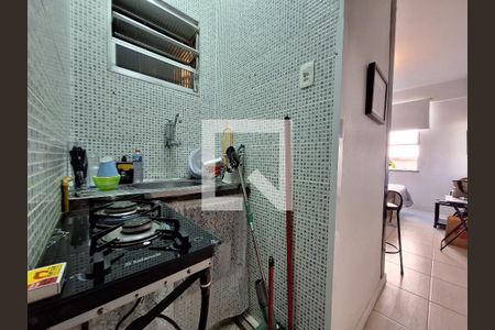 Cozinha  de kitnet/studio à venda com 1 quarto, 24m² em Botafogo, Rio de Janeiro