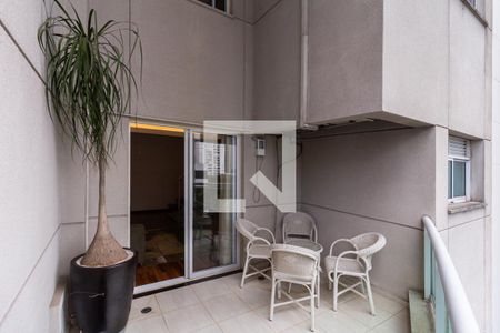 Varanda da Sala de apartamento à venda com 1 quarto, 70m² em Moema, São Paulo