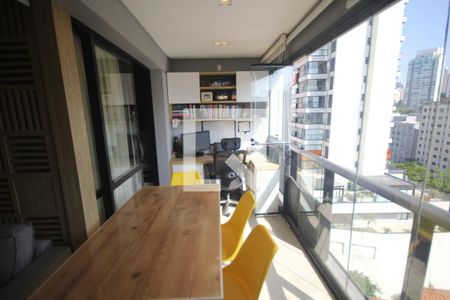 Studio à venda com 40m², 1 quarto e 1 vagaVaranda gourmet
