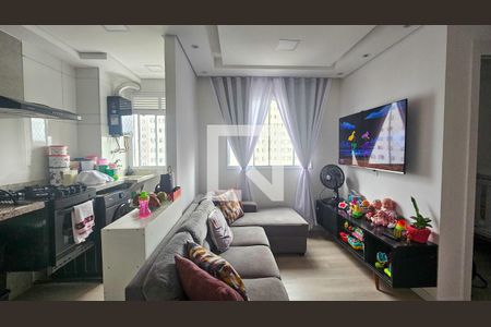 Sala / Cozinha de apartamento para alugar com 2 quartos, 38m² em Usina Piratininga, São Paulo