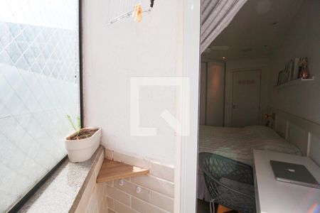 Varanda Quarto de apartamento à venda com 1 quarto, 33m² em Vila Nova Conceição, São Paulo