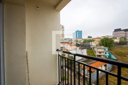 Varanda da sala de apartamento à venda com 2 quartos, 55m² em Jardim Jamaica, Santo André