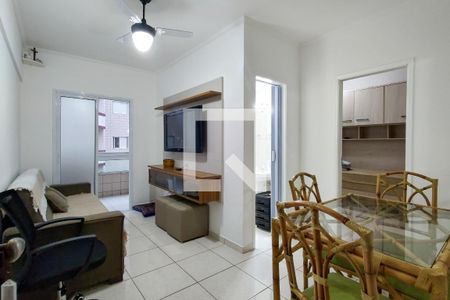 Sala de apartamento para alugar com 1 quarto, 53m² em Nova Mirim, Praia Grande