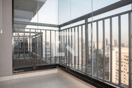 Varanda da Sala de apartamento para alugar com 1 quarto, 35m² em Vila Clementino, São Paulo