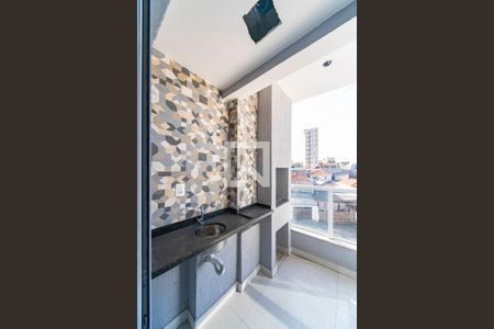 Varanda Gourmet  de apartamento à venda com 3 quartos, 60m² em Vila Curuçá, Santo André