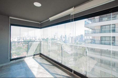 Varanda da Sala de apartamento à venda com 2 quartos, 64m² em Pinheiros, São Paulo