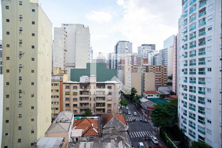 Vista da Varanda da Sala de kitnet/studio à venda com 1 quarto, 40m² em Consolação, São Paulo