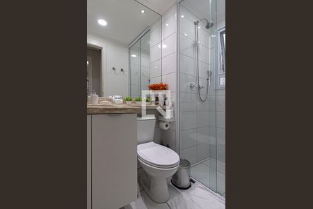 banheiro social_2 de apartamento para alugar com 2 quartos, 41m² em Jardim São Savério, São Paulo