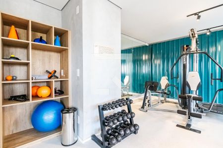 Apartamento à venda com 28m², 1 quarto e sem vaga Apartamento à venda com 28m², 1 quarto e sem vagaÁrea comum - Academia