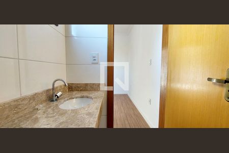 Banheiro Quarto 1 suíte de apartamento à venda com 2 quartos, 46m² em Parque das Nações, Santo André