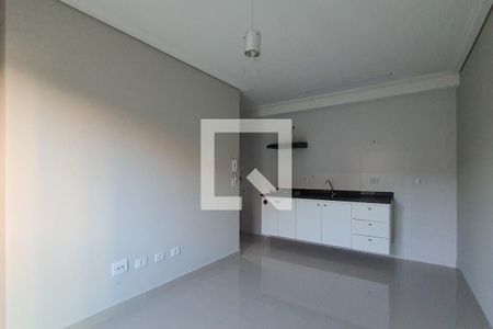 Sala e cozinha  de apartamento para alugar com 1 quarto, 33m² em Vila Paulicéia, São Paulo