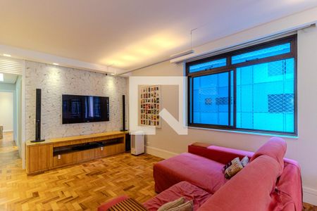 Sala de TV de apartamento à venda com 3 quartos, 180m² em Santa Cecilia, São Paulo