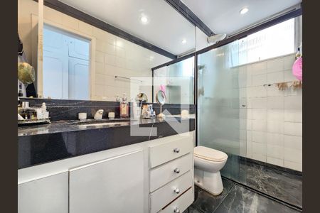 Banheiro da Suíte de apartamento à venda com 4 quartos, 140m² em Anchieta, Belo Horizonte