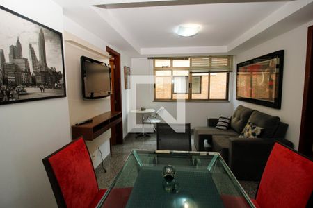 Sala de apartamento para alugar com 1 quarto, 46m² em Funcionários, Belo Horizonte