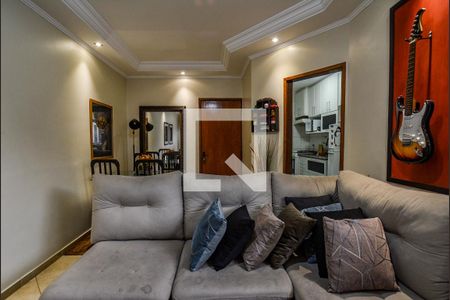 Sala de apartamento à venda com 2 quartos, 75m² em Vila Homero Thon, Santo André