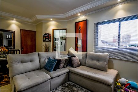 Sala de apartamento à venda com 2 quartos, 75m² em Vila Homero Thon, Santo André