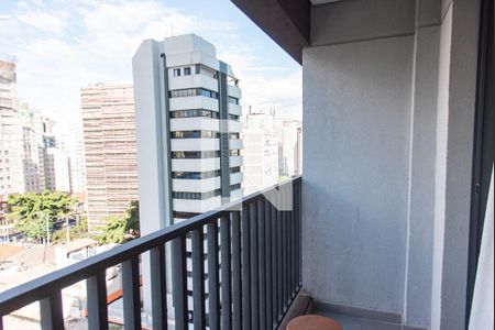 Varanda de kitnet/studio para alugar com 1 quarto, 24m² em Paraíso, São Paulo
