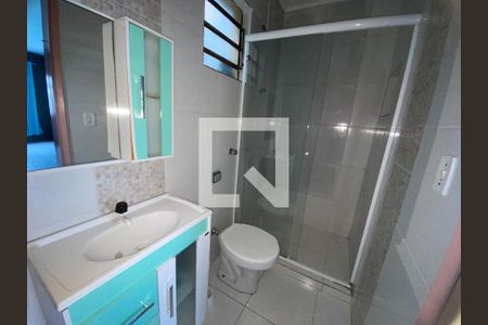 Banheiro da Suíte de apartamento para alugar com 1 quarto, 80m² em Bela Vista, Alvorada
