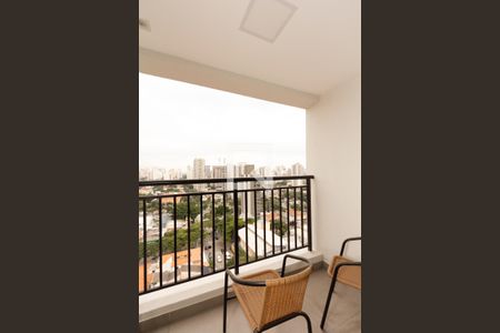 Varanda  de apartamento à venda com 1 quarto, 32m² em Indianópolis, São Paulo