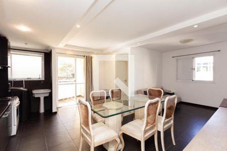 Sala/Cozinha de apartamento para alugar com 1 quarto, 52m² em Indianópolis, São Paulo