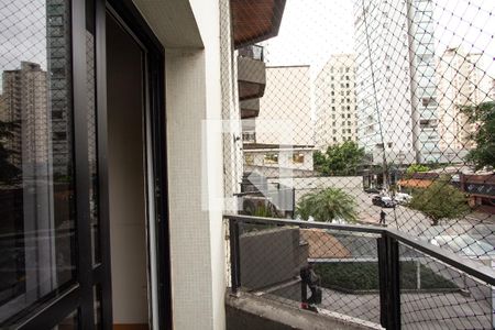Varanda da Sala de apartamento para alugar com 1 quarto, 58m² em Moema, São Paulo