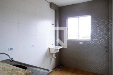 Cozinha de apartamento para alugar com 2 quartos, 50m² em Esplanada dos Barreiros, São Vicente