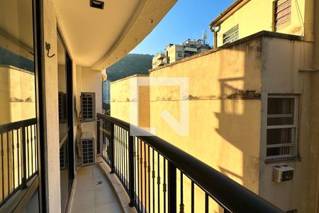 Varanda de apartamento à venda com 1 quarto, 55m² em Laranjeiras, Rio de Janeiro