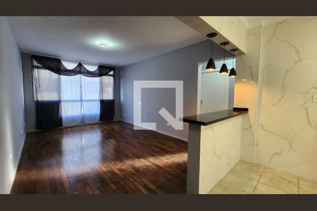 Sala de apartamento para alugar com 3 quartos, 87m² em Gonzaga, Santos