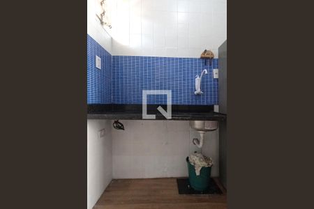 Cozinha de kitnet/studio para alugar com 1 quarto, 30m² em Boqueirão, Santos