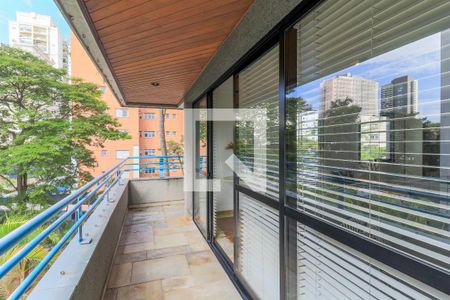 Varanda da Sala de apartamento à venda com 3 quartos, 132m² em Brooklin Novo, São Paulo