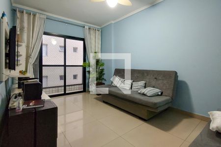 Sala de apartamento para alugar com 1 quarto, 72m² em Tupi, Praia Grande
