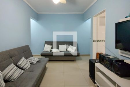 Sala de apartamento para alugar com 1 quarto, 72m² em Tupi, Praia Grande